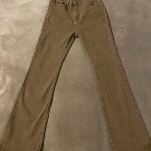 Unk Women's Flare Jeans in Tan